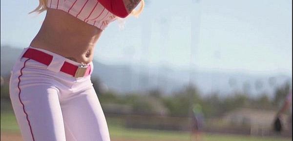  Baseball Loving Blonde Stevie Shae Loves An After Game Fuck